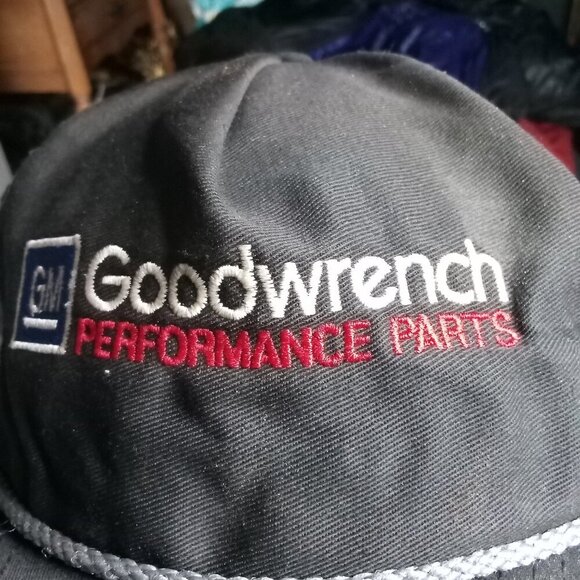 Vintage GM Goodwrench Performance Parts Rope Snap Trucker Hat Cap - Picture 2 of 8
